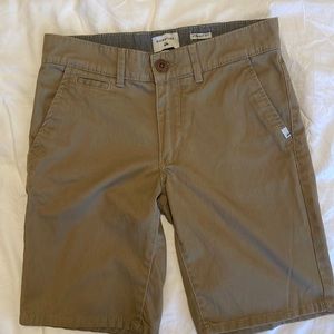 Quiksilver tan straight fit tan casual walking short